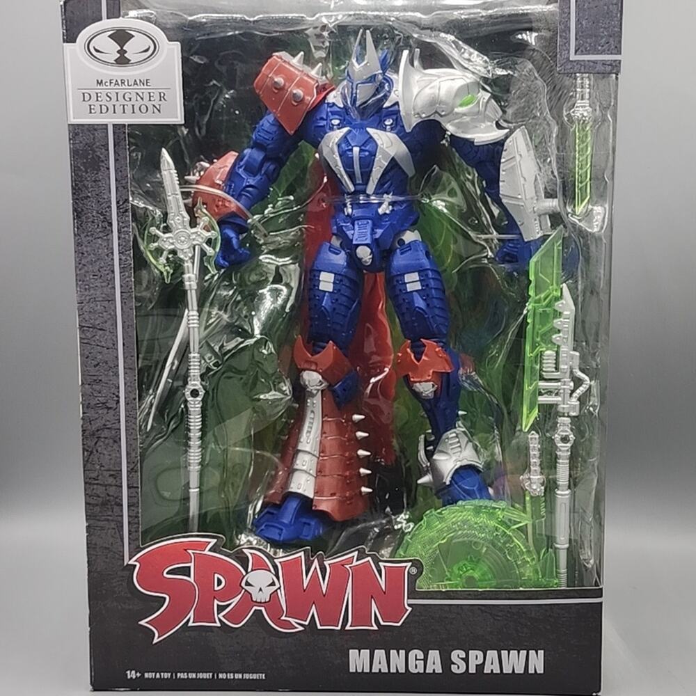 McFarlane Designer Edition Manga Spawn Figure Box Sealed Loose Sword & Shield